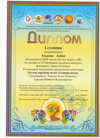 Дорогой добра. 1 степень. Усикова А..jpg