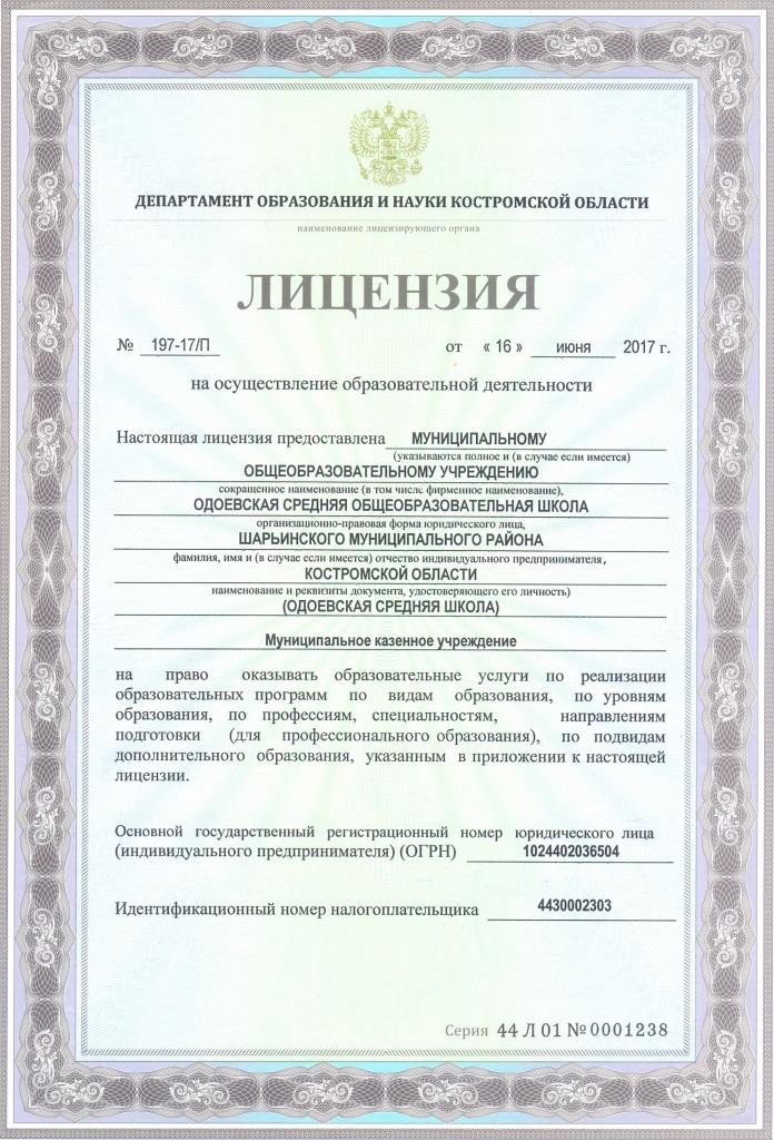 лицензия